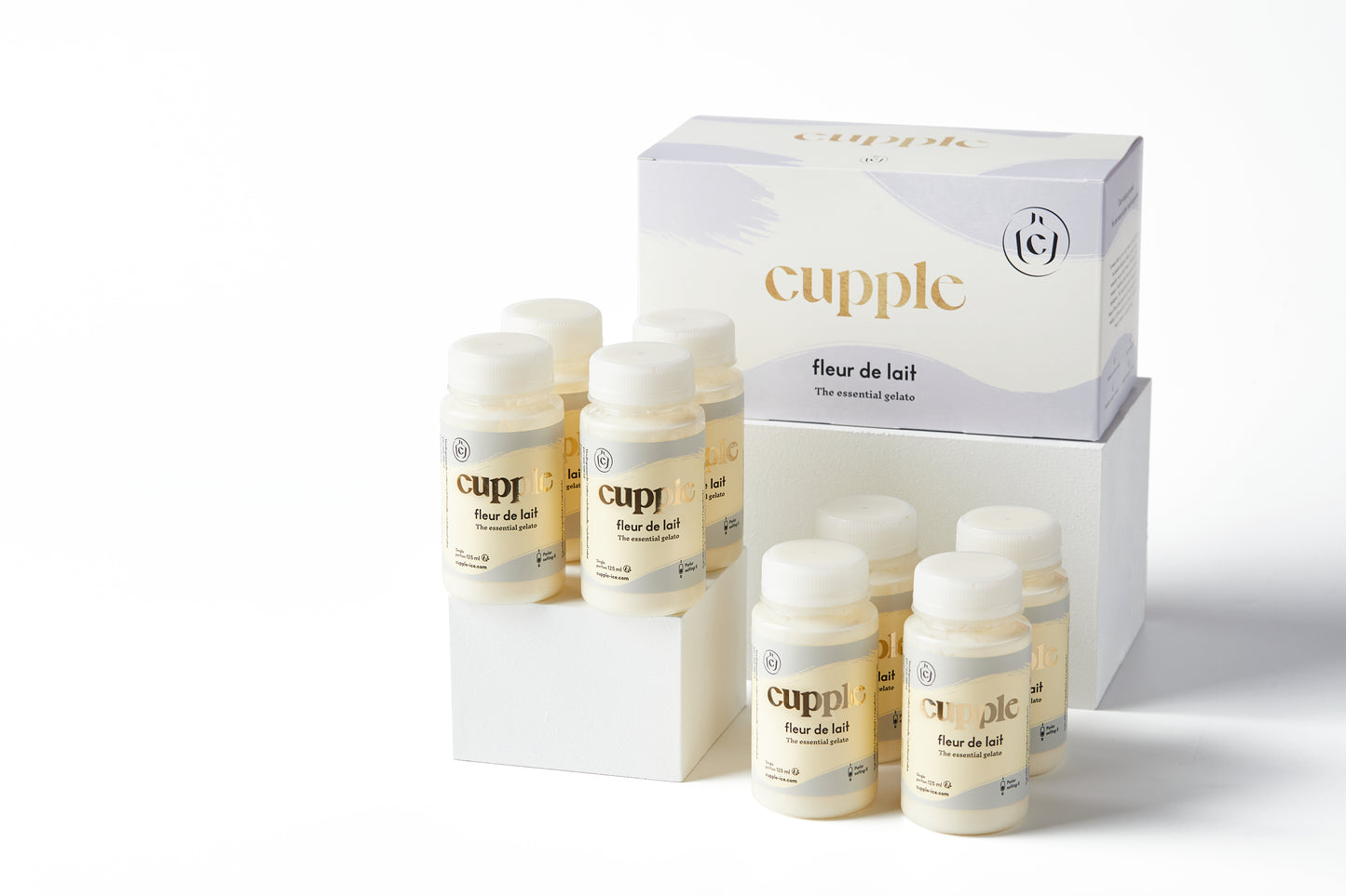 cupple fleur de lait ijsmix set verpakking